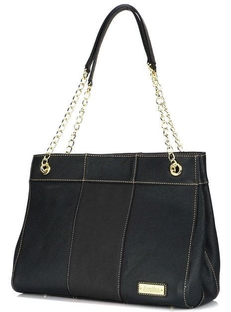 Aretha's Genuine Leather Padlock Handbag
