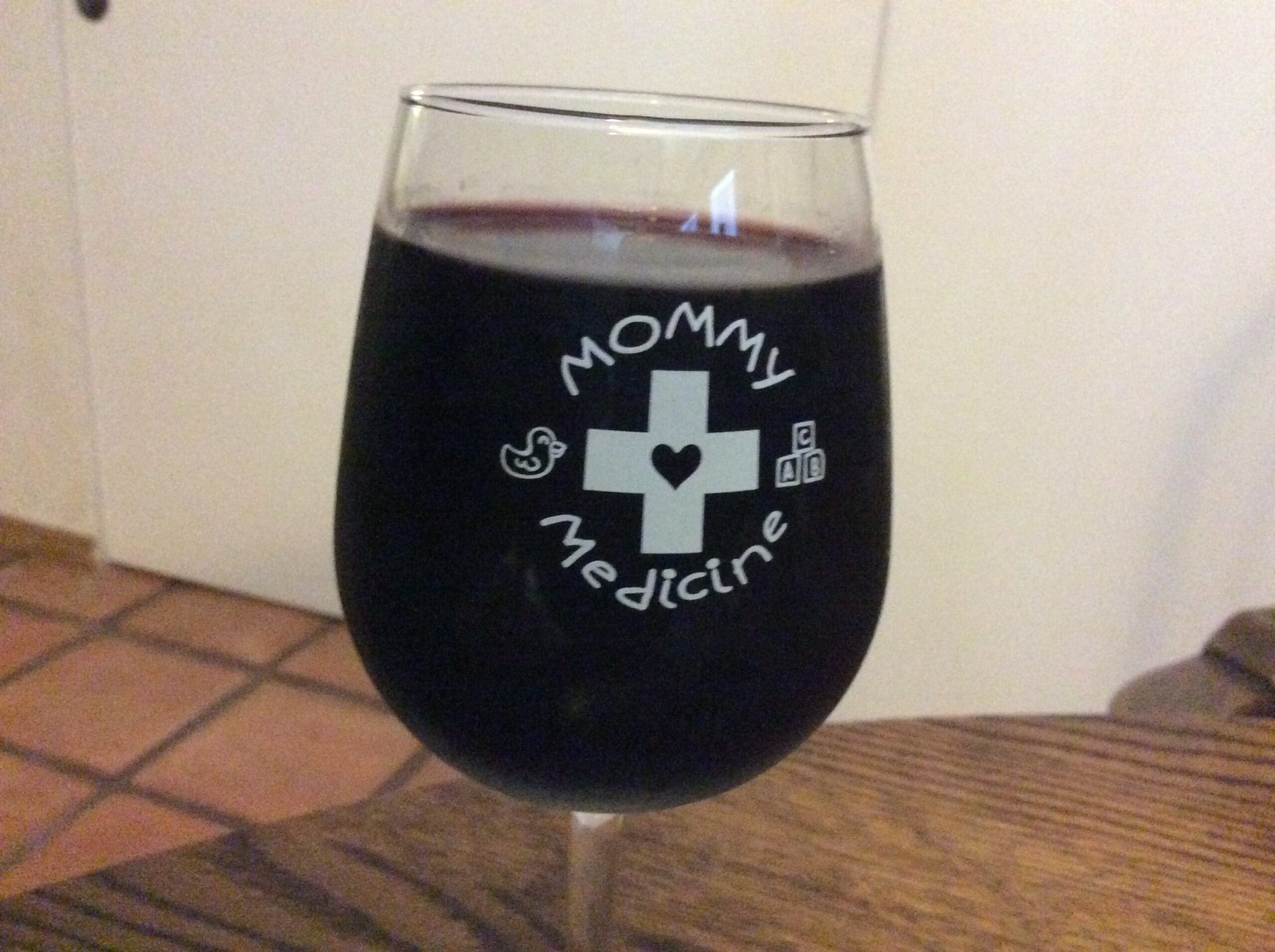 funny wine glass