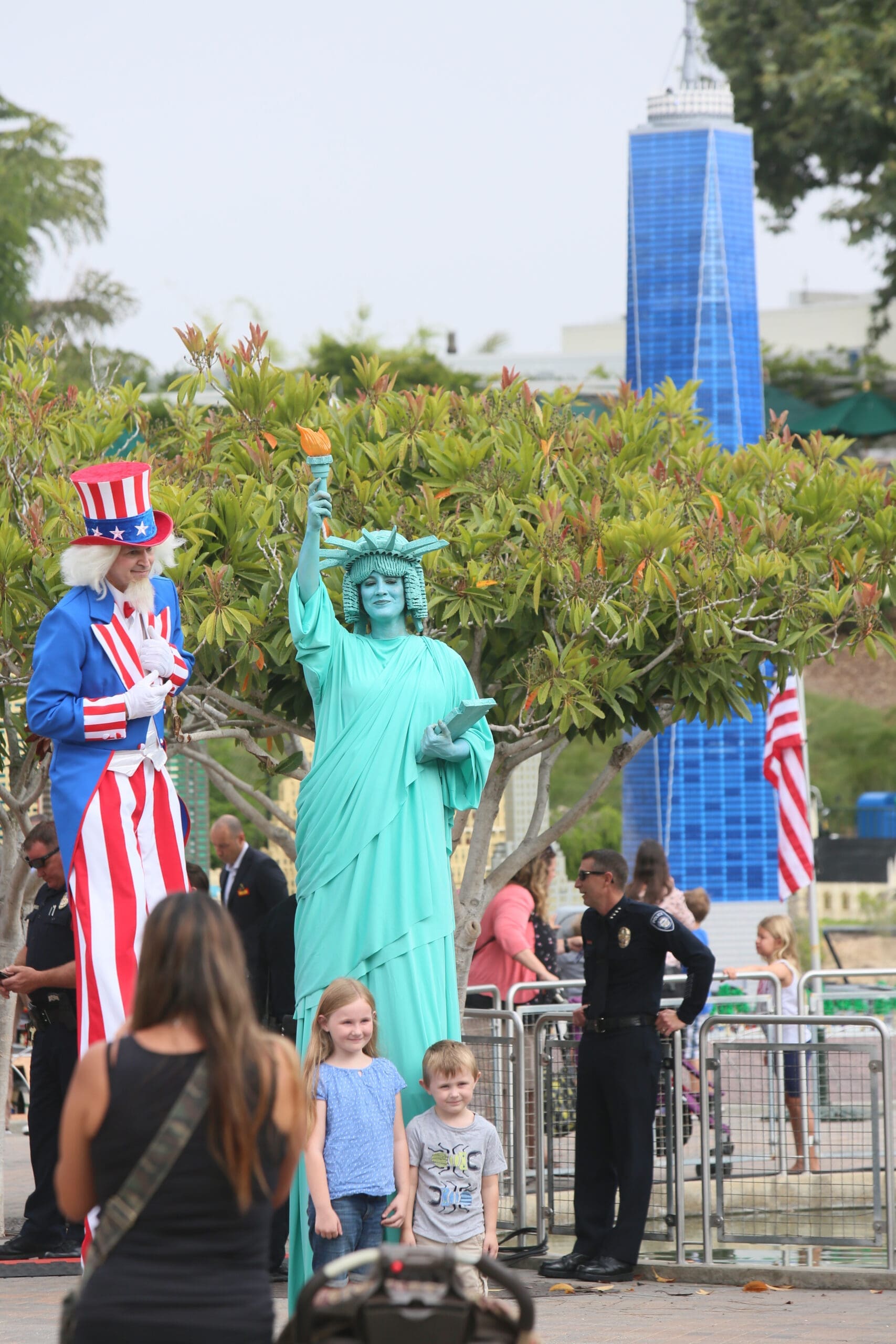Legoland California's new One World Trade Center during the launching of the world's largest Lego Building in the Mini Land New York exhibit area on Thursday, June 30, 2016 in Carlsbad, California.(Photo by Sandy Huffaker/Legoland)