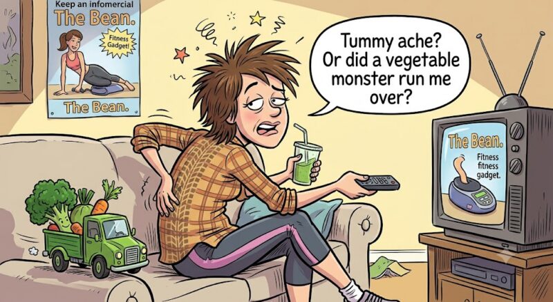 Cartoon of a lady with truck tire marks on her back Did anyone get the number of that truck?