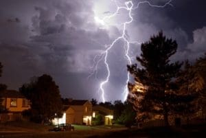 Aircraft Is Hit by Lightning