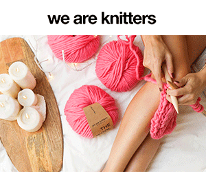 Knitting lady