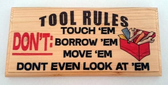 Tool Set sign