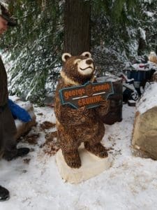 Carved bear Giveaway Post