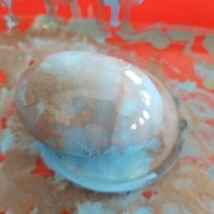 Pour Paint Egg Experiment