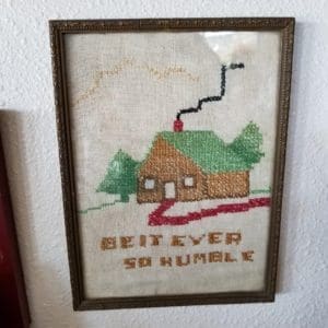 Home cross stitch antique