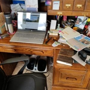 Messy desk Photo A Day