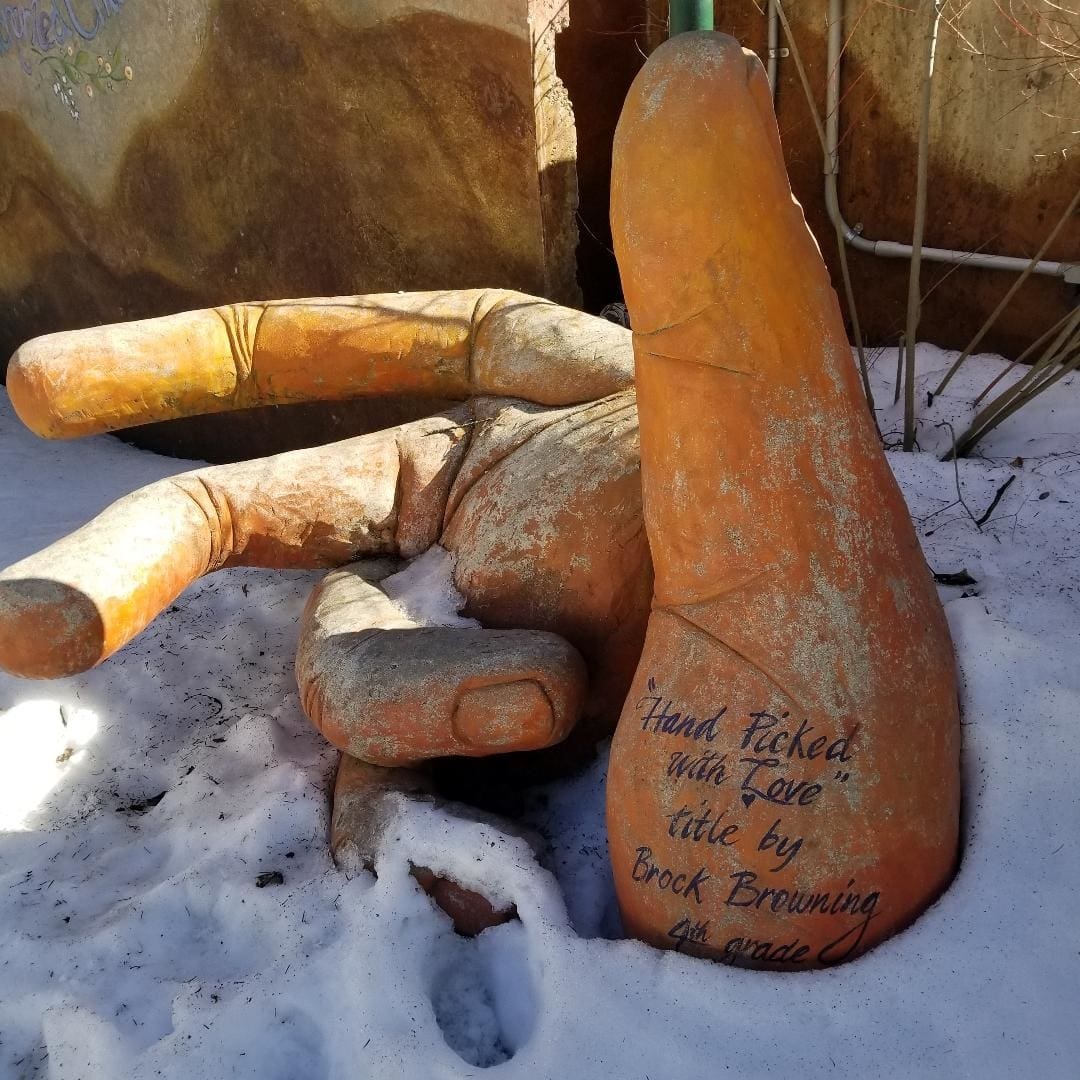 Cement hand in Sandpoint Idaho