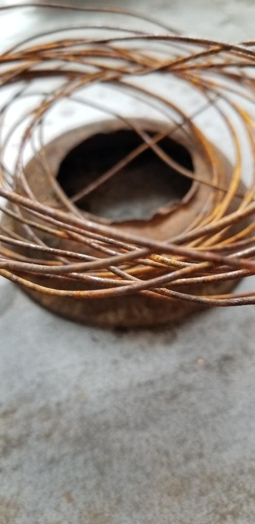 Rusted wire
