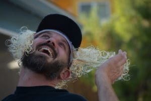 Photo-A-Day Z Man in funny wig