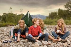 Kids camping