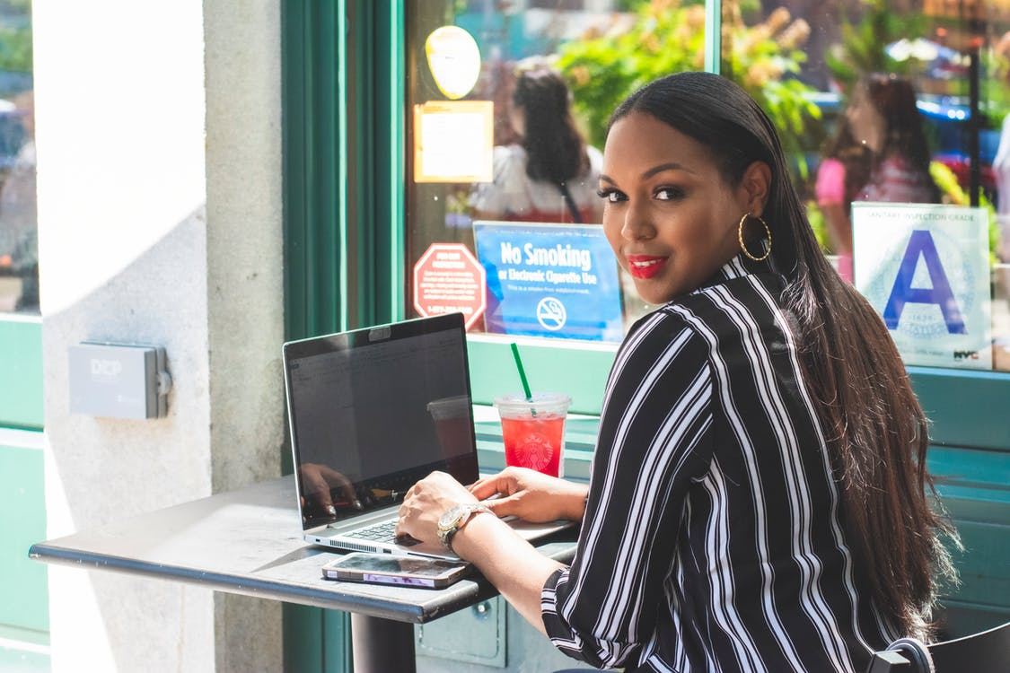 Tools For Remote Businesses lady with a lap top