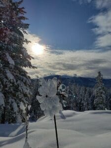 Snow in Sandpoint Idaho