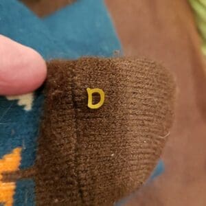 Love Lettering D on socks