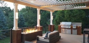 Louvered Patio Cover outdoor space