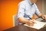 Start a Business man paper pen