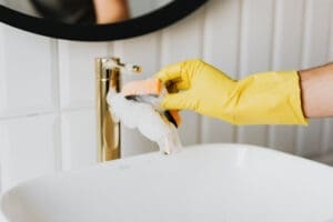 Interior Design Projects cleaning bathroom