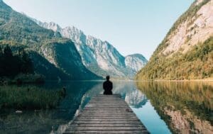 Healthy Lifestyle person on a dock