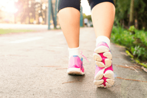 The Benefits of Walking woman walking