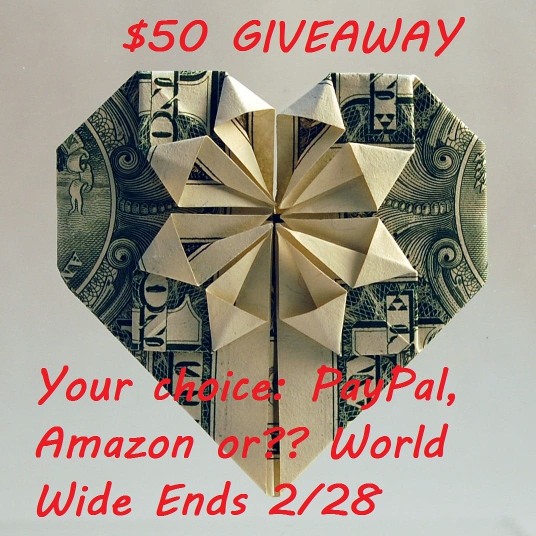 February Single Blog Giveaway $50 Your Way