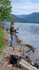 July Giveaway Alice fishing
