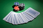 Poker cards and chips Poker night