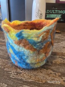 felted bowl