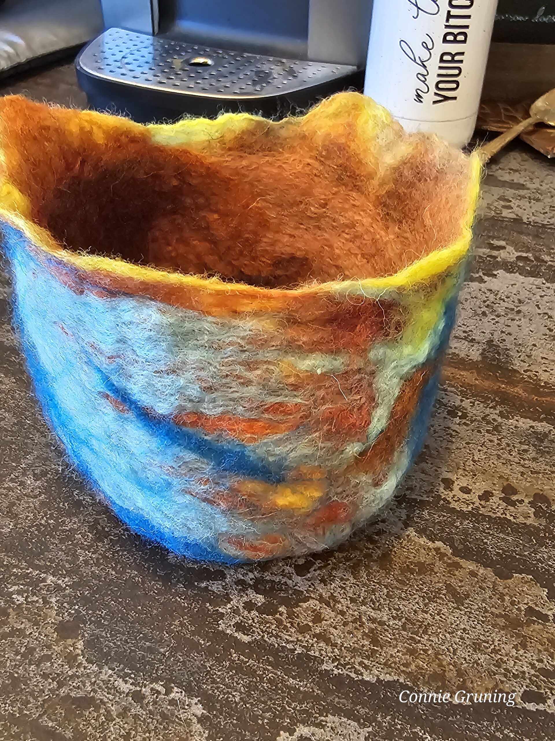 felted bowl