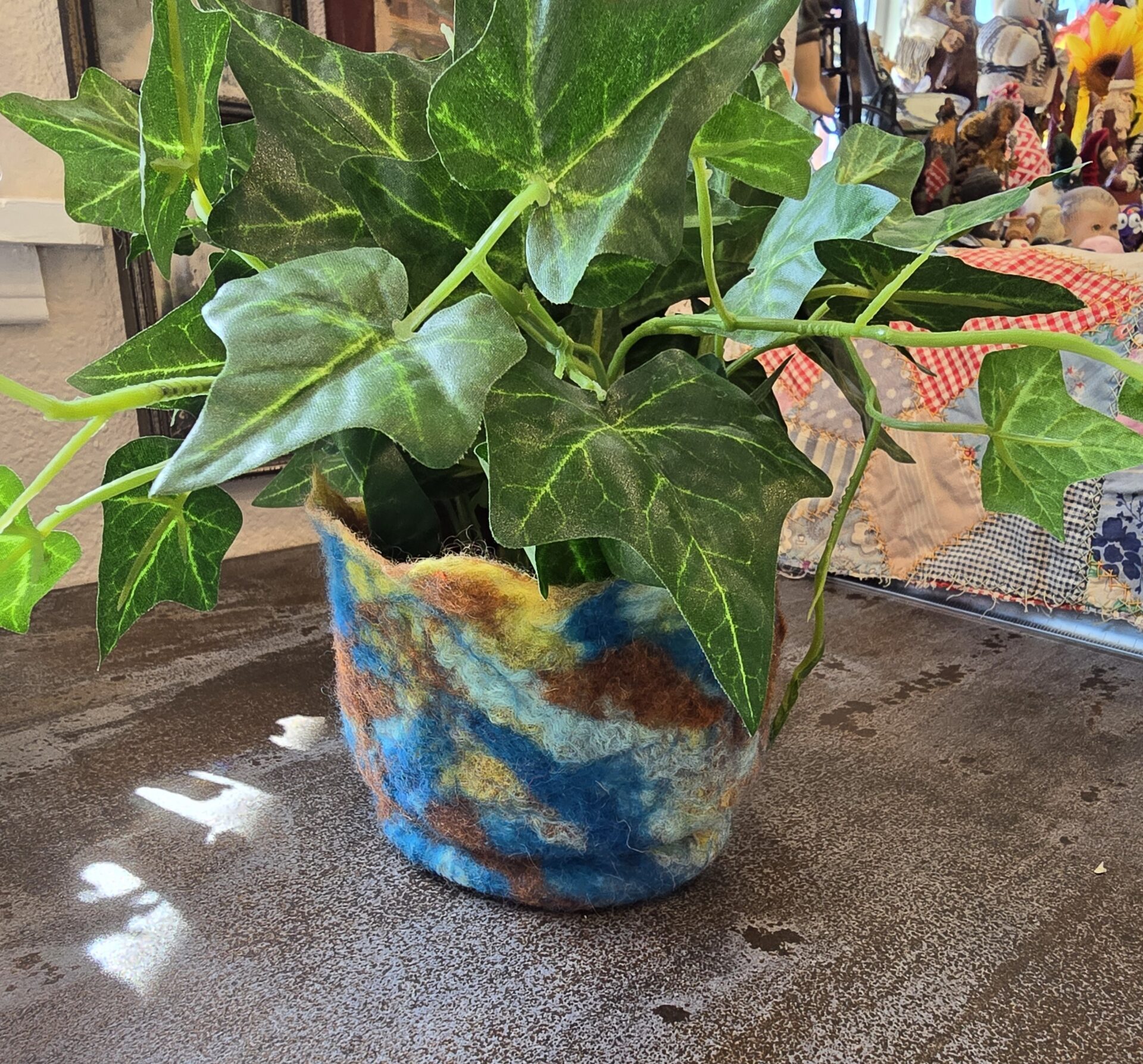 felted bowl