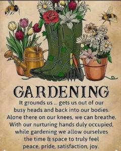 gardening sign