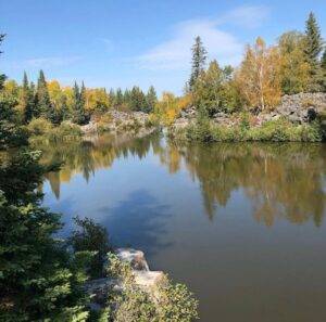 beautiful lake scene