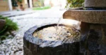 Outdoor water fountain
