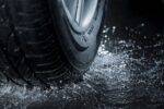 Tire driving through water Winter Tires