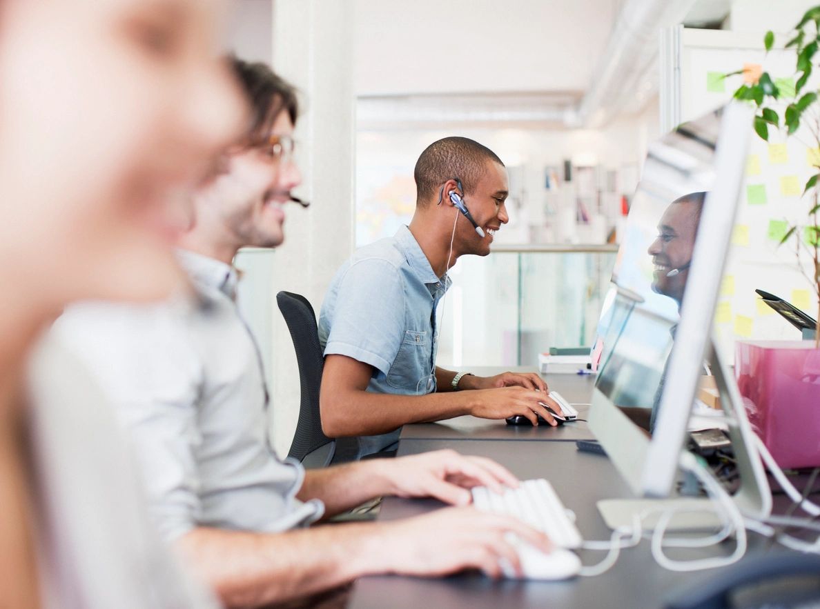 People at computers