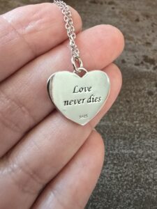 Jack Skellington Love never dies necklace