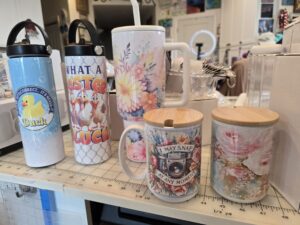 Mugs, tumblers for the craft fair