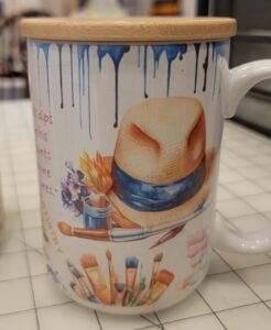 mugs from the craft fair. Giveaway post