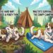 walter cartoon for the Howoll Pet Camping Mat