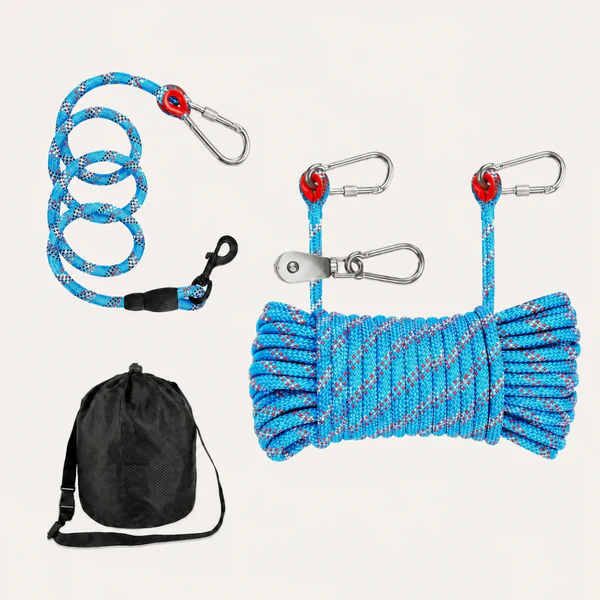 Overhead Outdoor Reflective Dog Tie Out Cable from Howoll