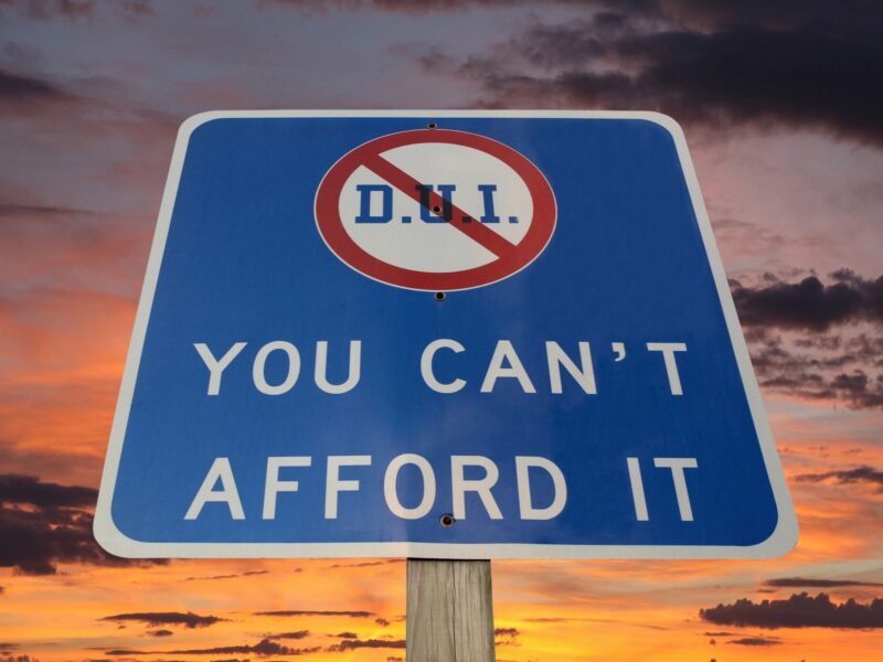 DUI you can't afford it Legal problems