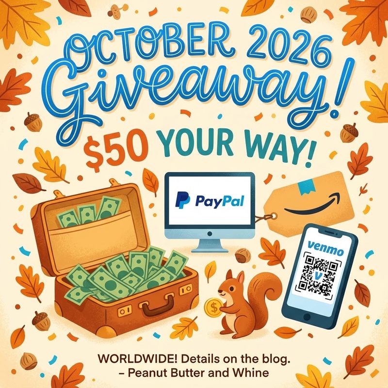 Giveaway October 2026, Win $50 Your Way!