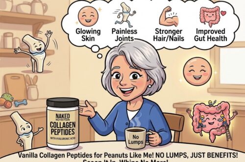 Naked Nutrition Vanilla Collagen Peptides powder tub for skin, joints, and gut health