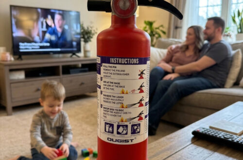 Ougist Dry chemical fire extinguisher because FIRE BAD